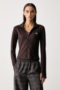 adidas Originals суичър с цип дамски Essentials кафяв KV9157