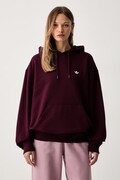 adidas Originals dukserica sa kapuljačom za žene s pamukom Essentials bordo KT2274