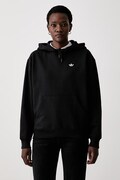 adidas Originals bluza z kapturem damska z bawełną Essentials czarna KS4828