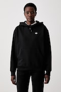 adidas Originals bluza z kapturem damska z bawełną Essentials czarna KS4828
