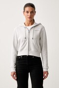 Guess Jeans μπλούζα με κουμπιά γυναικεία με βαμβάκι γκρί W6YQ13 K4206