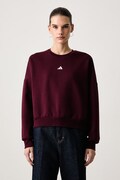 adidas pulover ženski z bombažem Soft Lux bordo KF8421