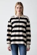 adidas longsleeve damski bawełniany Soft Lux beżowy KF6251