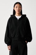adidas bluza z kapturem damska bawełniana czarna KV7323