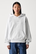 adidas bluza z kapturem damska bawełniana szara KV9785