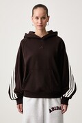 adidas bluza z kapturem damska bawełniana brązowa KW7701