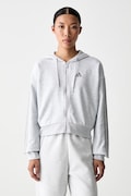 adidas bluza z kapturem damska z bawełną Essentials szara KF8325