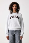 adidas bluza damska z bawełną Chenille Pack szara KU0328