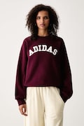 adidas bluza damska z bawełną Chenille Pack bordowa KU0327