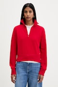 Tommy Jeans mikina dámská bavlněná červená DW0DW22835