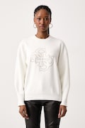 Guess sweter damski z wiskozą EVELYN beżowy W6BR52 Z1453