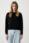 Guess bluza damska z bawełną czarna W6BQ14 K6060