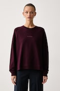 Marc O'Polo oversize pulover ženski bombažen bordo 5000011502