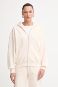 Calvin Klein kapucnis melegítőfelső női pamut bézs LV044G215G