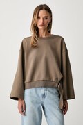 BOSS bluza damska z bawełną Essega1 brązowa 50562856