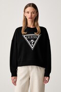 Guess pulover ženski bombažen črn W6YQ14 K4352