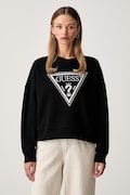 Guess pulover ženski bombažen črn W6YQ14 K4352