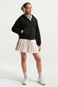 Nike bluza rozpinana z kapturem dziecięca z bawełną Nike Sportswear Studio Fleece czarna IM4904