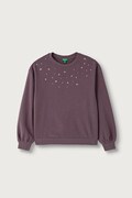 United Colors of Benetton bluza dziecięca z bawełną fioletowa 39M2C10V5