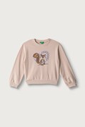 United Colors of Benetton bluza dziecięca bawełniana różowa 3J70G10NJ