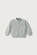 United Colors of Benetton bluza rozpinana dziecięca bawełniana zielona 3J70G504H