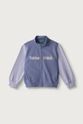 United Colors of Benetton bluza rozpinana dziecięca bawełniana fioletowa 3J70G504H