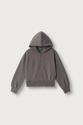 United Colors of Benetton bluza rozpinana z kapturem dziecięca bawełniana szara 38O3C506C