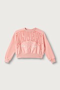 Converse bluza dziecięca z bawełną różowa 4CJ222