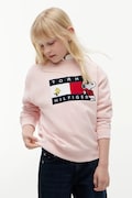 Tommy Hilfiger bluza dziecięca bawełniana różowa KS0KS00764