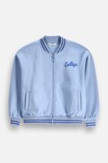 Coccodrillo bluza rozpinana dziecięca z bawełną niebieska EVERYDAY GIRL A