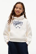 Tommy Hilfiger bluza z kapturem dziecięca bawełniana biała KG0KG09571