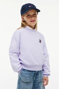 Tommy Hilfiger bluza dziecięca bawełniana fioletowa KG0KG09567