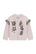 Guess bluza rozpinana dziecięca bawełniana różowa K6BQ03 K5895