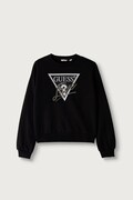 Guess кофта дитяча бавовняна чорна J6BQ20 K8007