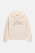 Guess mikina s kapucí dětská s bavlnou béžová J6BQ06 K6091