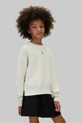 Calvin Klein Jeans sweter dziecięcy bawełniany beżowy LVCKFJF08G