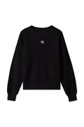Calvin Klein Jeans sweter dziecięcy bawełniany czarny LVCKFJF08G
