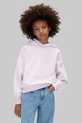 Calvin Klein Jeans bluza z kapturem dziecięca bawełniana fioletowa LVCKFJB42G