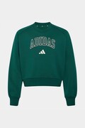 adidas bluza dziecięca z bawełną zielona KS5137
