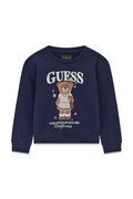 Guess bluza dziecięca bawełniana granatowa K6YQ05 K4422