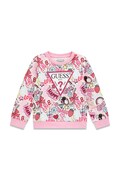 Guess bluza dziecięca bawełniana różowa K6YQ04 K3845