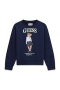 Guess bluza dziecięca bawełniana granatowa J6YQ01 K4419