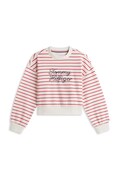 Tommy Hilfiger hanorac pentru copii cu bumbac alb KG0KG09439