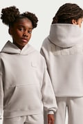 Nike bluza z kapturem dziecięca z bawełną Nike Sportswear Club szara IO1684