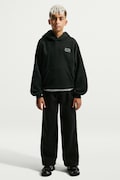 Nike bluza z kapturem dziecięca z bawełną Nike Sportswear Club czarna IO1684