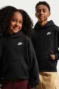 Nike bluza z kapturem dziecięca z bawełną Nike Sportswear Club Fleece czarna IM4935
