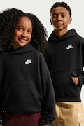 Nike bluza z kapturem dziecięca z bawełną Nike Sportswear Club Fleece czarna IM4935