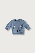 United Colors of Benetton dukserica za bebe s pamukom plava 3YWVA107F