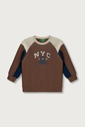 United Colors of Benetton bluza dziecięca bawełniana brązowa 3J70G10NM