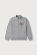 United Colors of Benetton bluza rozpinana dziecięca bawełniana szara 3J68C506E